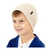 Czapki dla dzieci - CZAPKA DZIECIĘCA merino na wiosnę jesień dla chłopca dziewczynki 52-54 - miniaturka - grafika 1