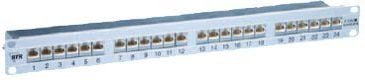 Metz Patch panel CAT 6, 24 porty, 1U, 19