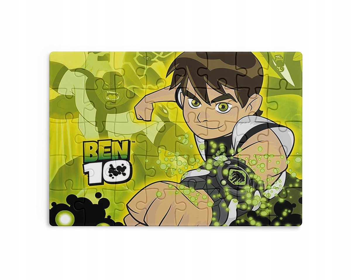 Puzzle 30/70/96/110 Elementów Sublimacja + Eko Pudełko Ben 10 Różne Grafiki