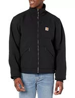 Kurtki męskie - Carhartt Męska kurtka Super Dux Relaxed Fit Sherpa-Lined Bonded Detroit, czarny, XXL - miniaturka - grafika 1