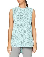 Koszule damskie - Jack Wolfskin Koszula SONORA MAORI SLEEVELESS W aqua all over - M 1402672-7757 - miniaturka - grafika 1