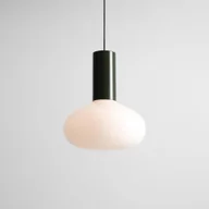 Lampy sufitowe - Lampa wisząca Flo Moss 26 zielona – szklany klosz LED E14 - miniaturka - grafika 1