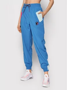 Puma Spodnie dresowe Internetional 589840 Niebieski Loose Fit - Spodnie sportowe damskie - miniaturka - grafika 1