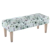 Ławki do przedpokoju - Dekoria.pl Dekoria.pl Ławka magnolie na miętowym tle 100 × 40 × 40 cm Flowers 197-143-66 - miniaturka - grafika 1
