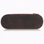 Długopisy - ﻿Paolo Peruzzi Modne Etui Organizacyjne na Okulary i Długopisy Brązowy Czarn - miniaturka - grafika 1