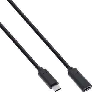 InLine® kabel USB-C 3.2 przedłużacz męski/żeński, czarny, 2m - Kable - miniaturka - grafika 1