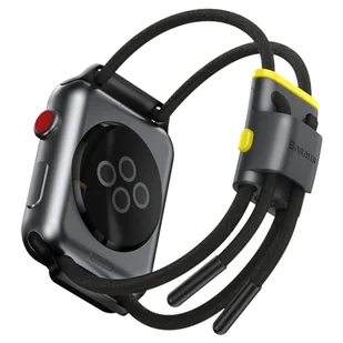 Baseus pasek opaska bransoleta do Apple Watch 42 mm / 44 mm czarny (LBAPWA4-BGY) - Akcesoria do smartwatchy - miniaturka - grafika 3