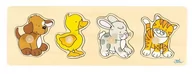 Układanki dla dzieci - Goki Układanka Wędrujące zwierzątka - miniaturka - grafika 1
