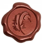 Scrapbooking - Odbicia Lakowe PIECZĘĆ LAKI PIÓRO KRWISTE 10szt - miniaturka - grafika 1