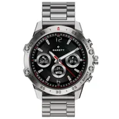 Smartwatch - Garett V14 Srebrny stalowy + pasek - miniaturka - grafika 1