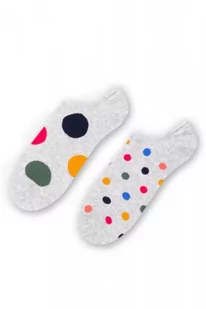 More 009 023 asymetryczne Dots szare stopki męskie - Skarpetki męskie - miniaturka - grafika 1