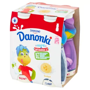 Danone - Danonki do picia o smaku bananowym - Kefiry, jogurty, maślanki - miniaturka - grafika 1