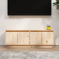 Szafki RTV - Lumarko Szafka pod telewizor, 110x34x40 cm, lite drewno sosnowe - miniaturka - grafika 1