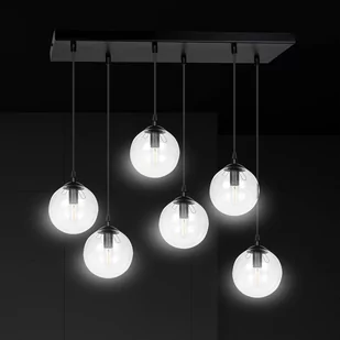 Emibig COSMO 6 BL TRANSPARENT 711/6 lampa wisząca 6x40W/E14 IP20 711/6 - Lampy sufitowe - miniaturka - grafika 3