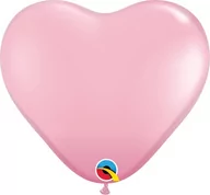 Balony i akcesoria - Balon 11 serce jasny róż pastel 100 szt. - miniaturka - grafika 1