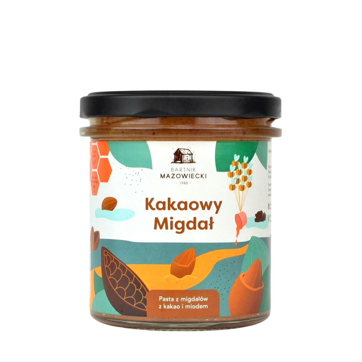 Kakaowy Migdał - pasta z migdałów z kakao i miodem / Bartnik Mazowiecki