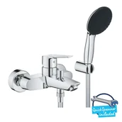 Baterie wannowe i prysznicowe - Grohe QuickFix Start - Bateria wannowa z akcesoriami, chrom 25283002 - miniaturka - grafika 1