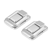 Zawiasy, okucia i inne akcesoria - 2 x 38 mm srebrne ozdobne zatrzaski do drewnianych pudełek i biżuterii - miniaturka - grafika 1