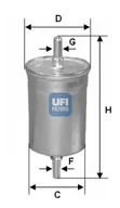Filtry paliwa - Filtr paliwa UFI Filtry 31.825.00 - miniaturka - grafika 1