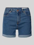 Spodenki damskie - Szorty o kroju regular fit z mieszanki bawełny model ‘LUNA’ - miniaturka - grafika 1