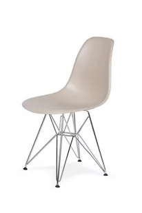 King Home Krzesło DSR Silver King Bath ecru beżowy K-130.BEIGE.18.DSR - Krzesła - miniaturka - grafika 1