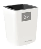 Przyborniki na biurko - Tetis, Przybornik na długopisy biało-szary - miniaturka - grafika 1