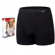 Majtki męskie - Bokserki CORNETTE AUTHENTIC BOXER czarne XXL - miniaturka - grafika 1