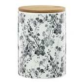 Pojemniki kuchenne - Ambition Tuvo Pojemnik Szare Kwiaty Z Pokrywą 1,1L - miniaturka - grafika 1