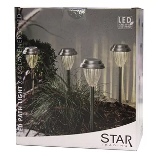 Lampa cokołowa LED Palma zestaw 4 szt. - Lampy ogrodowe - miniaturka - grafika 2