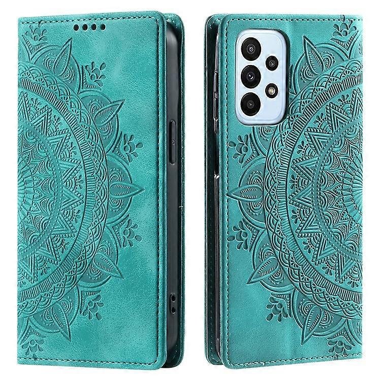 Kompatybilny z Samsung Galaxy A33 5G Case Magnetyczny portfel z automatycznym zamykaniem Pokrowiec na telefon Jasnozielony