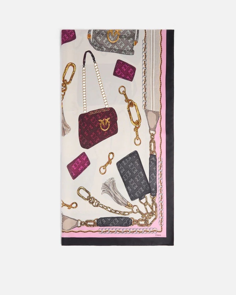 Szalik damski pinko sciarpe, foulard e colli limbo wielokolorowy