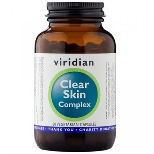 Viridian Clear skin complex 60 kapsułek - Suplementy naturalne - miniaturka - grafika 1