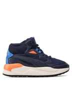 Buty dla chłopców - Puma Sneakersy X-Ray Speed Mid Wtr Jr 387385 02 Granatowy - miniaturka - grafika 1