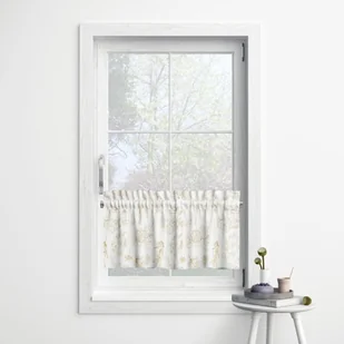 Zazdrostka WINTER wzór BN37 | złote świąteczne szkice 60 x 180 cm - Firany Zazdrostka WINTER wzór BN37 | złote świąteczne szkice 60 x 180 cm - Firany - miniaturka - grafika 1