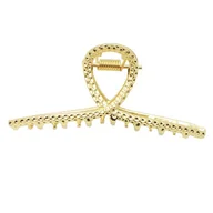 Ozdoby do włosów - Klamra do Włosów Złota Duża XXL Spinka Francuska Metalowa i Wytrzymała - miniaturka - grafika 1