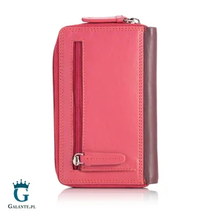 Kolorowy portfel damski na zamek Visconti RB-98 z RFID - śliwkowy - Portfele - miniaturka - grafika 1