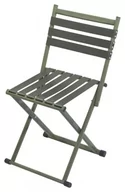 Fotele i krzesła ogrodowe - Składane krzesło kempingowe z oparciem zielone - miniaturka - grafika 1
