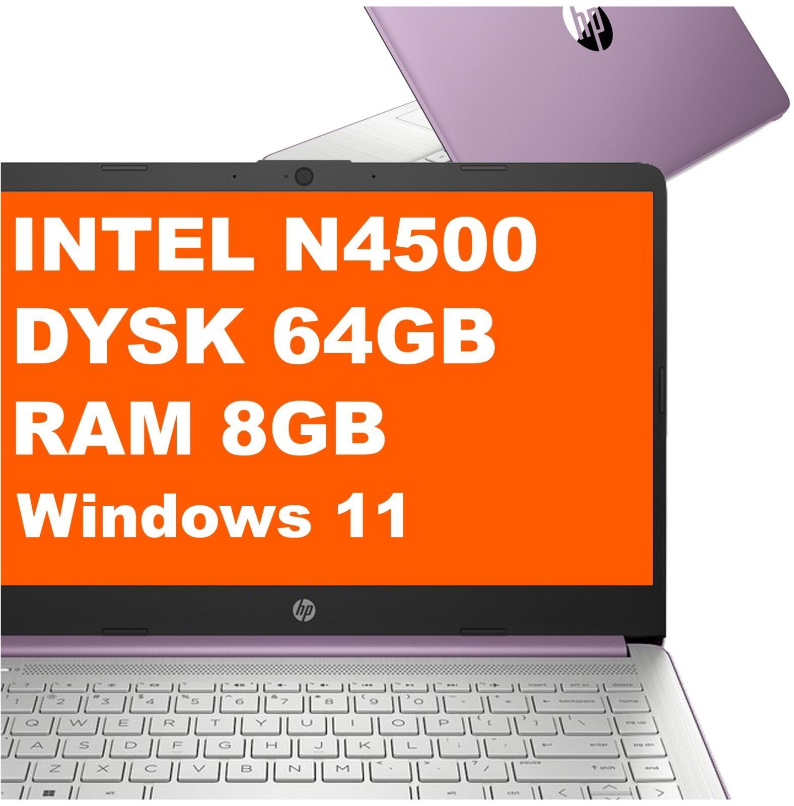HP 14-dq3240nr / B8SW2UA / Intel N4500 / 8GB / 64GB eMMC / Intel UHD / 14