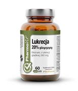 Suplementy naturalne - PHARMOVIT Pharmovit Lukrecja 20% glicyryzyny 60 kap - miniaturka - grafika 1