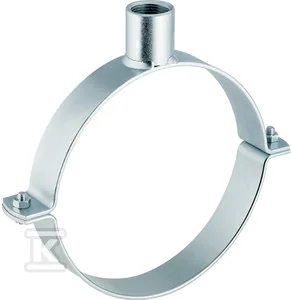 Uchwyt do rur z mufą gwintowaną 315xGW1 1/4", gwint wewnętrzny, stalowy ocynkowany (kanalizacja HDPE) - Akcesoria hydrauliczne - miniaturka - grafika 1