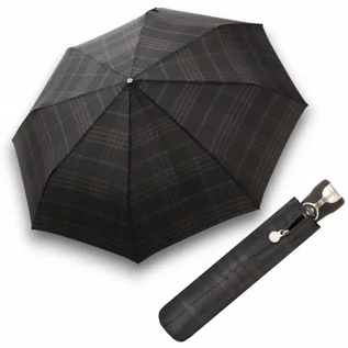 Parasole - Gran Turismo Check Black - w pełni automatyczny składany parasol męski - grafika 1