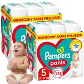Pieluchy - Pieluchomajtki Pampers Pants rozmiar 5 (12-17kg) 152 szt. - miniaturka - grafika 1