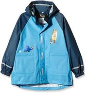 Kurtki i płaszcze dla chłopców - Buty do zabawy dla chłopców mysz i słoń piłka nożna wodoodporny płaszcz przeciwdeszczowy NIEBIESKI 7-8 Years (Manufacturer Size:128) - miniaturka - grafika 1