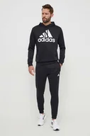 Dresy męskie - adidas dres męski kolor czarny - miniaturka - grafika 1