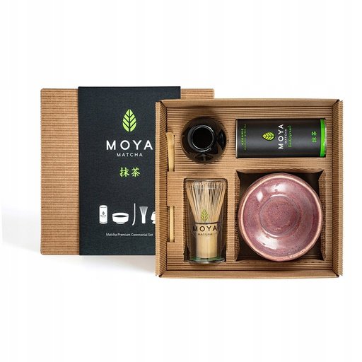 Zestaw do matchy ceremonialny Moya Matcha Tradycyjna i czarka Botan