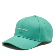 Czapki męskie - Czapka z daszkiem Calvin Klein Monologo Embro K50K512180 Zielony - miniaturka - grafika 1