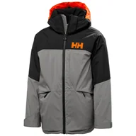 Kurtki narciarskie - Helly Hansen Summit, kurtka narciarska, juniorska, szara - miniaturka - grafika 1