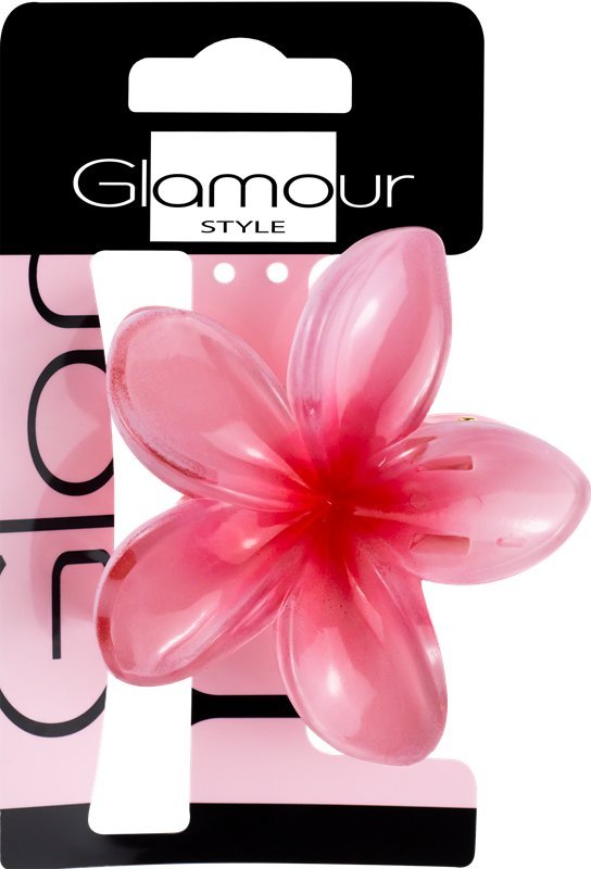 Glamour Klamra Spinka do Włosów Kwiatek Różowy 1 Sztuka