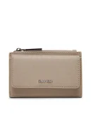 Etui na dokumenty i karty - Calvin Klein Etui na karty kredytowe Ck Must Aop Cc Holder W Zip LV04F1036G Beżowy - miniaturka - grafika 1