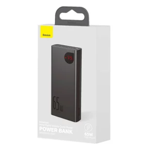 Powerbank Baseus Adaman Metal 20000mAh, PD, QC 3.0, 65W, 2xUSB + USB-C + micro USB, (czarny) - Powerbanki - miniaturka - grafika 7